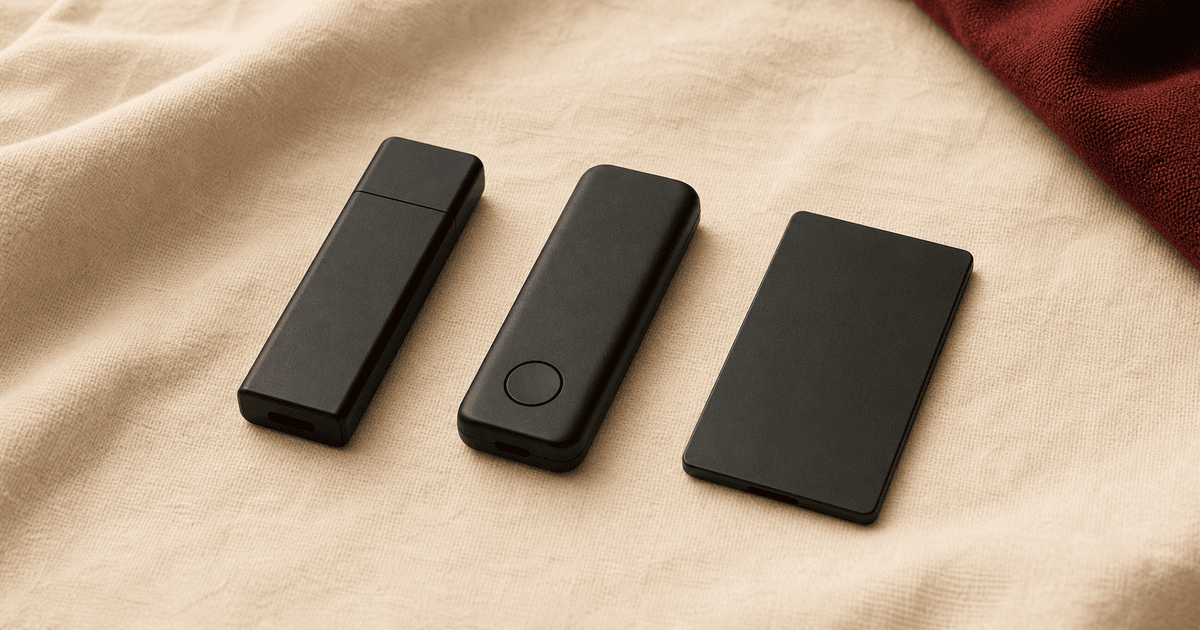 三款硬件钱包横向陈列 · Ledger Nano X、Trezor Safe 3、OneKey Pro